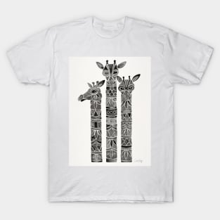 giraffes black T-Shirt